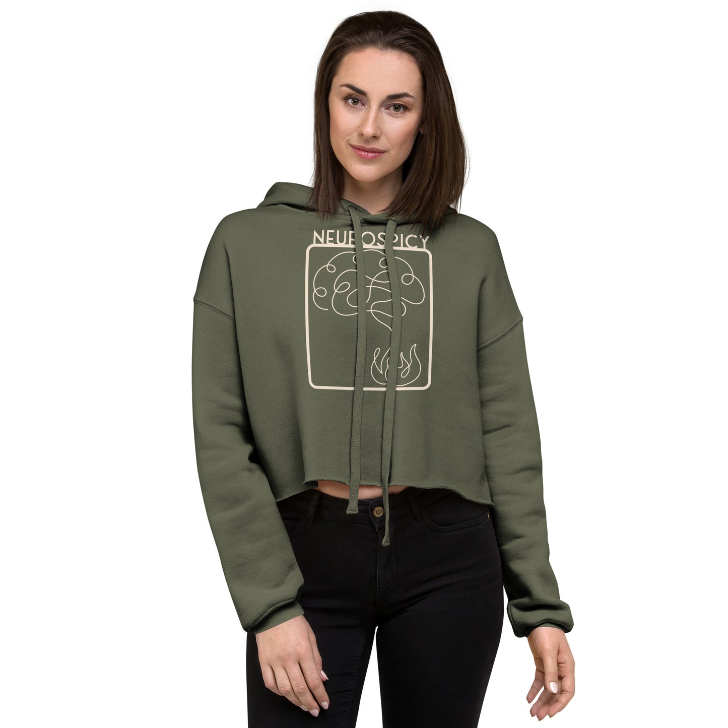 Neurospicy Crop Hoodie