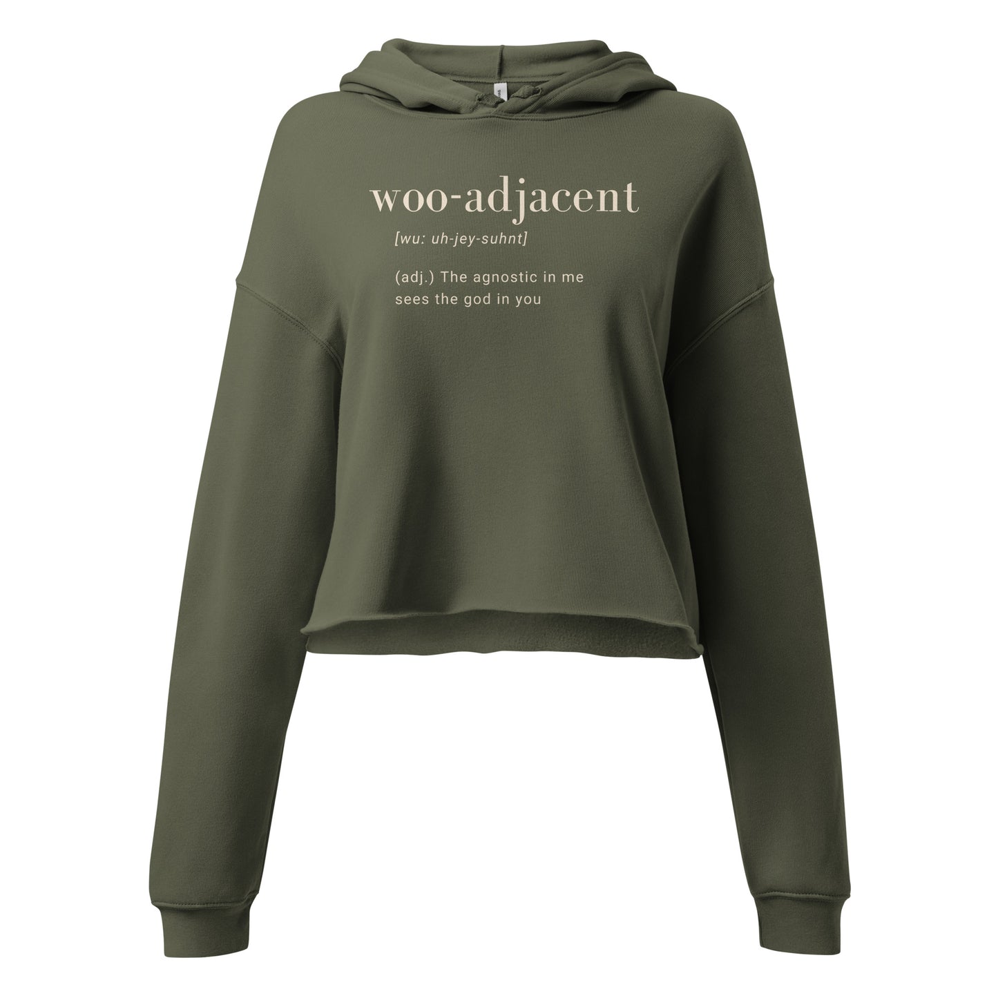 Woo-Adjacent Crop Hoodie