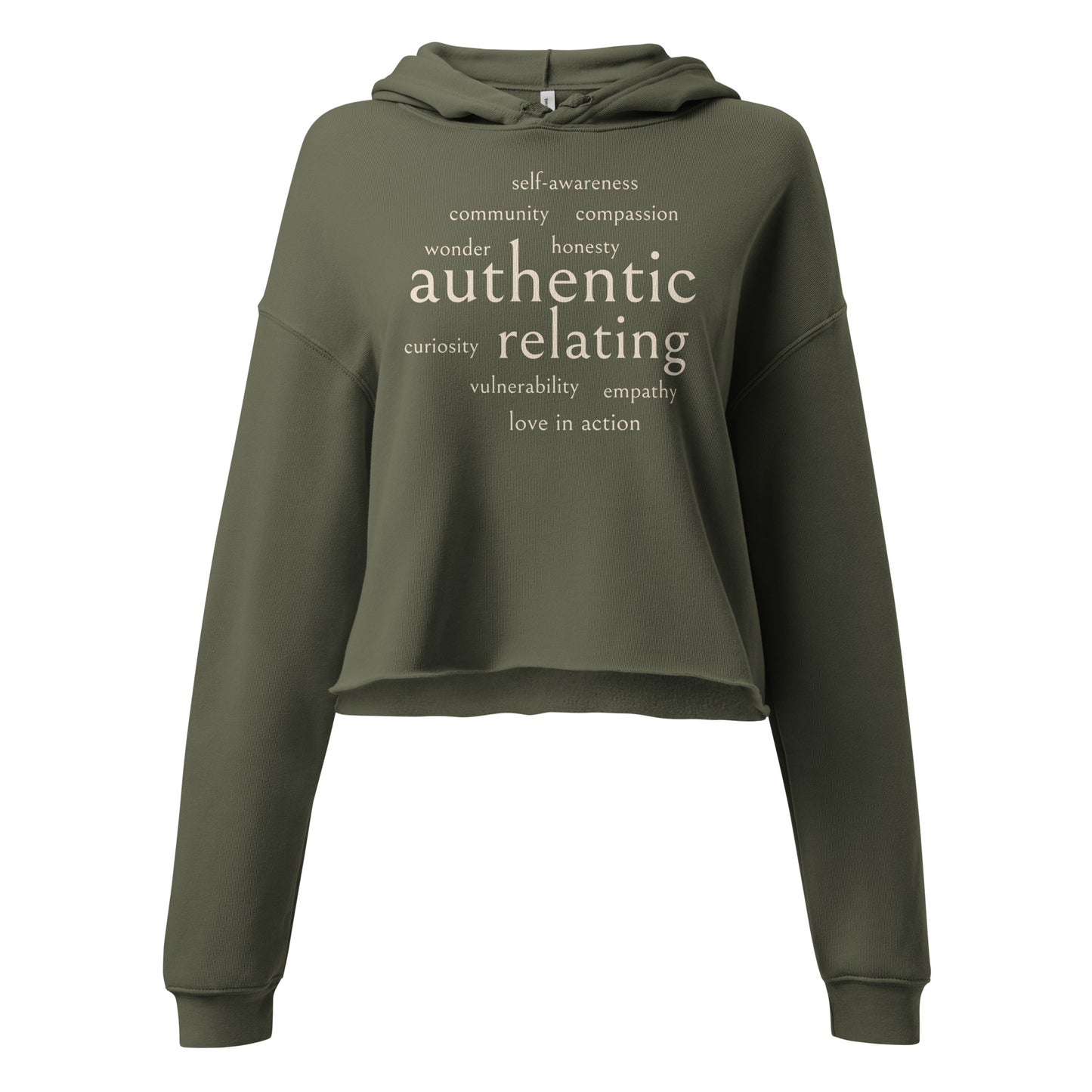 Authentic Relating Crop Hoodie