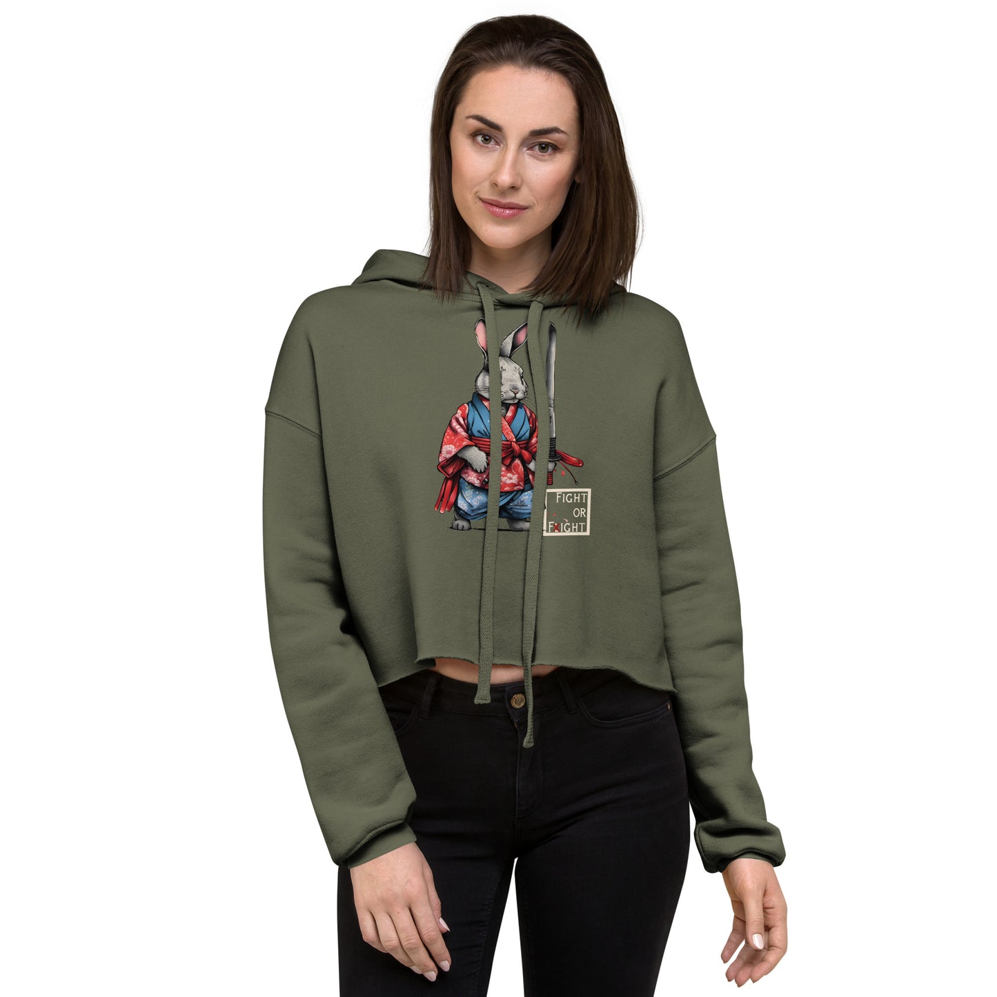 Usagi Kenshin Crop Hoodie