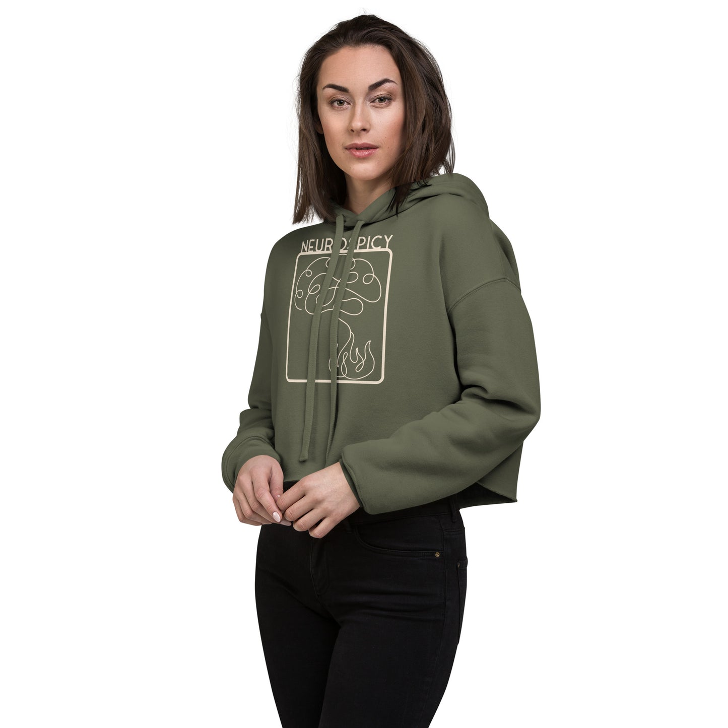Neurospicy Crop Hoodie