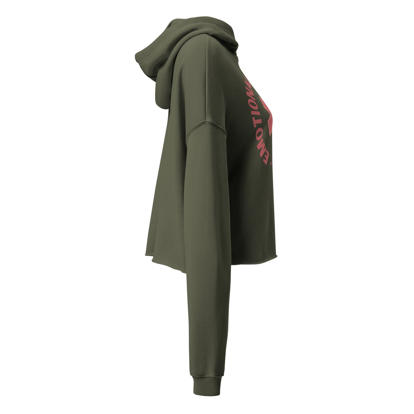 Emotional Support Human Crop Hoodie