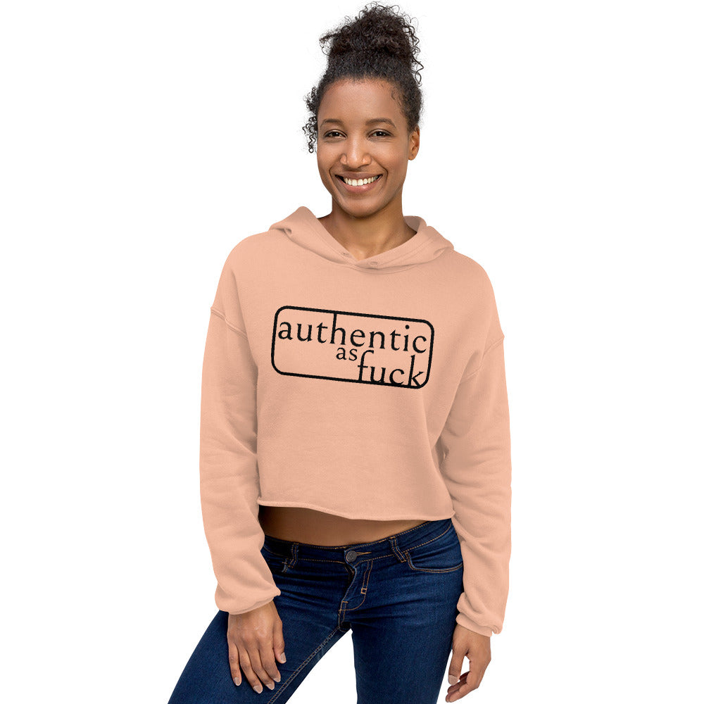 Authentic as Fuck Crop Hoodie