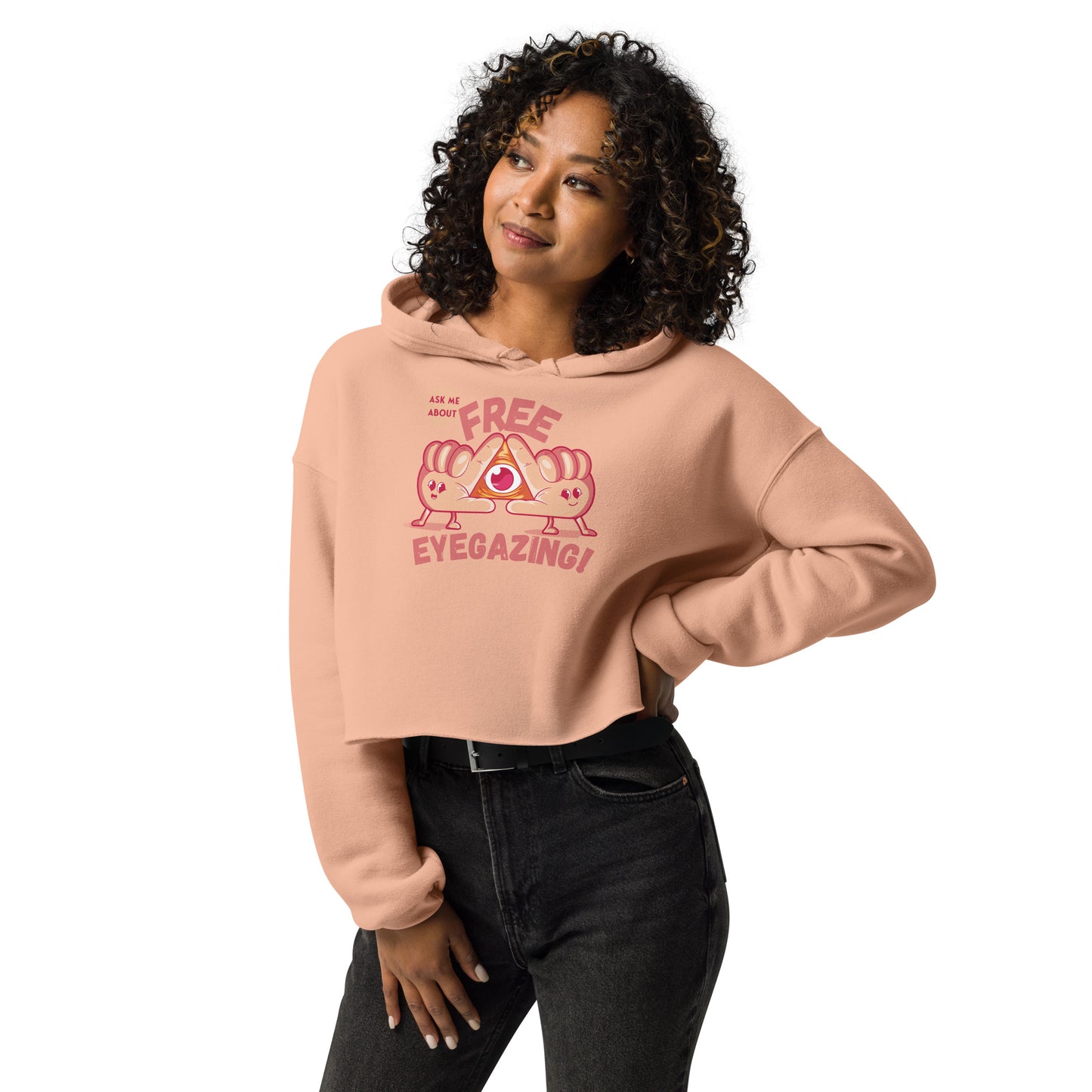 Free Eyegazing Crop Hoodie