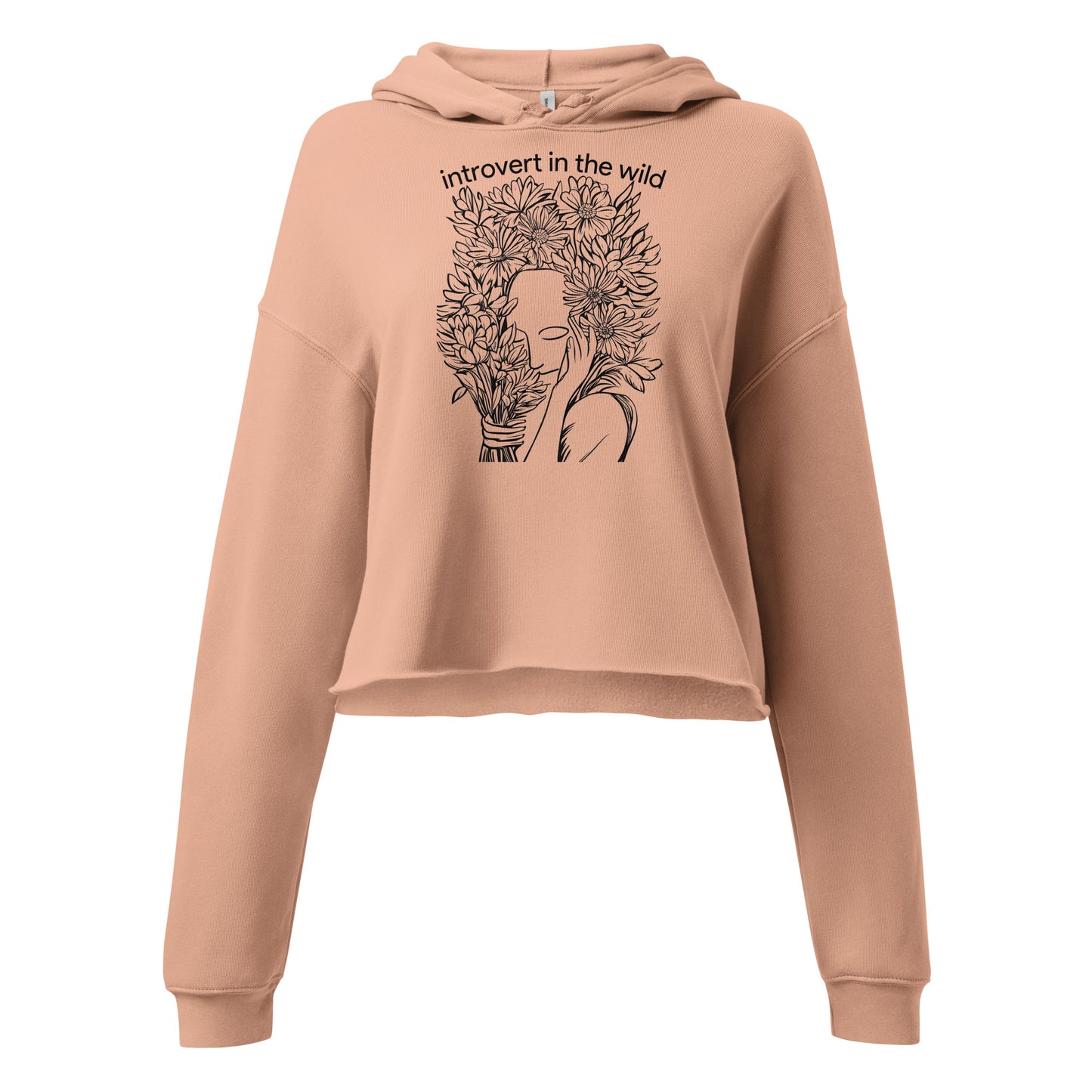 Introvert in the Wild Crop Hoodie