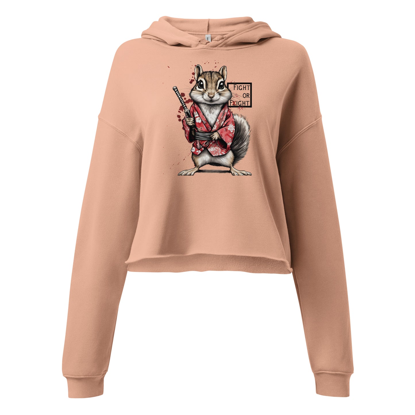 Stabby McSquirrel Crop Hoodie