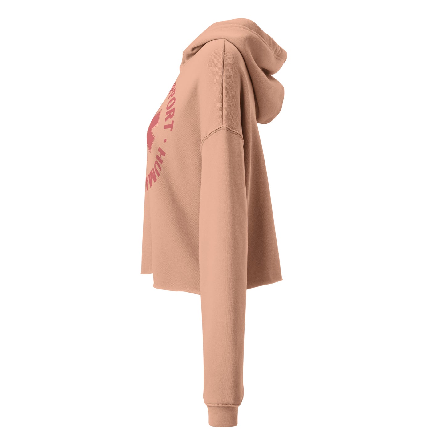 Emotional Support Human Crop Hoodie