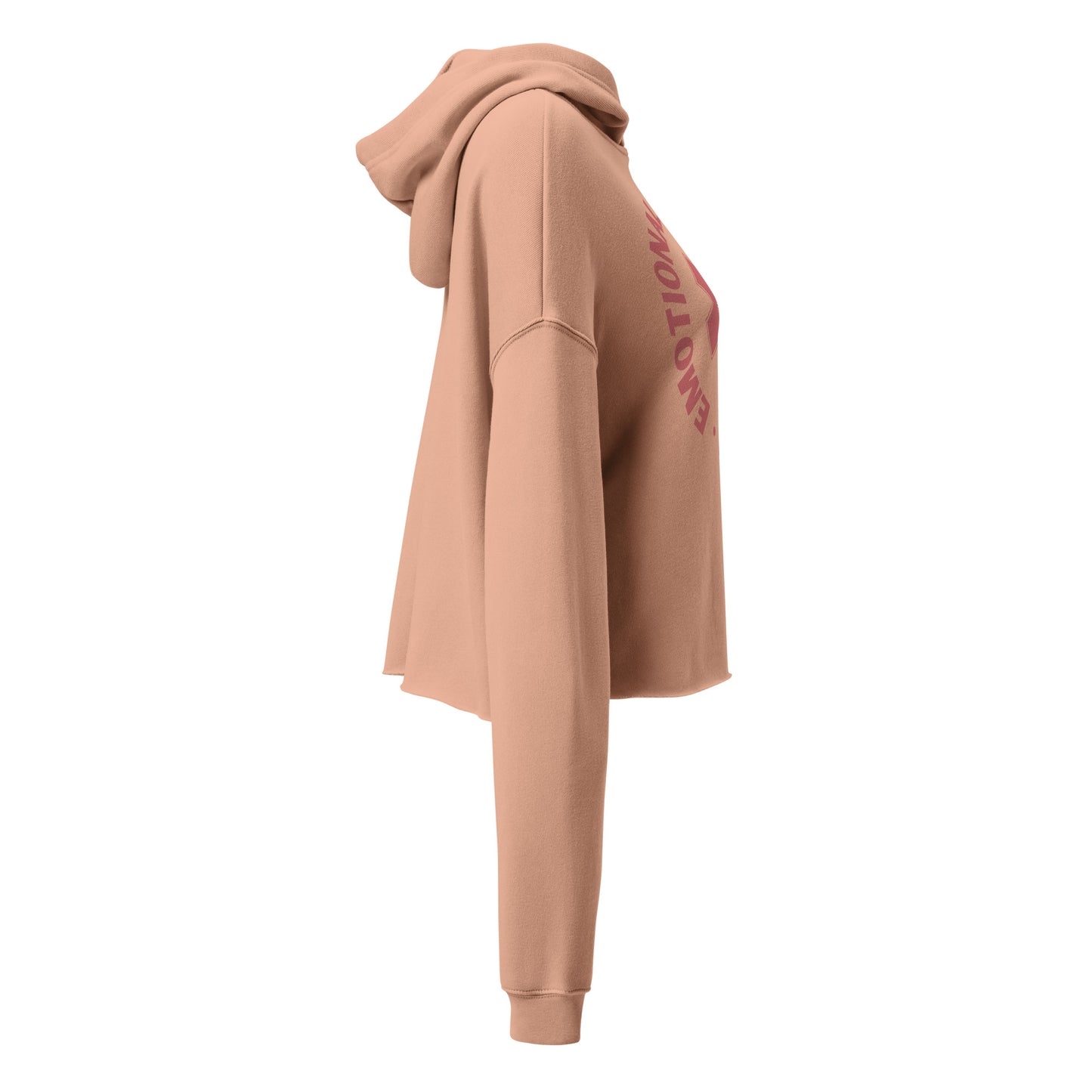Emotional Support Human Crop Hoodie
