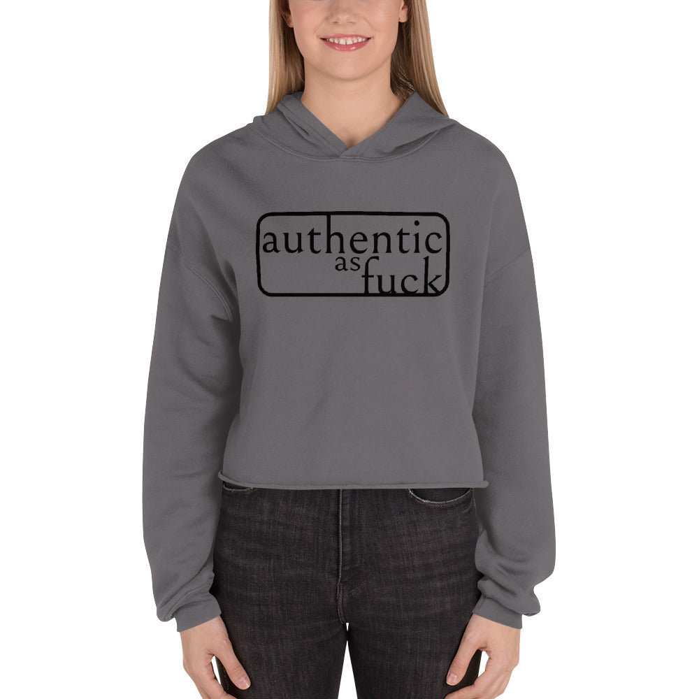 Authentic as Fuck Crop Hoodie
