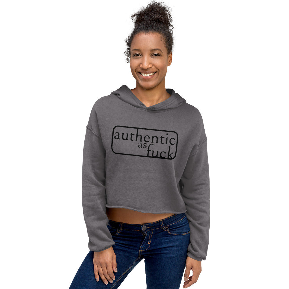 Authentic as Fuck Crop Hoodie