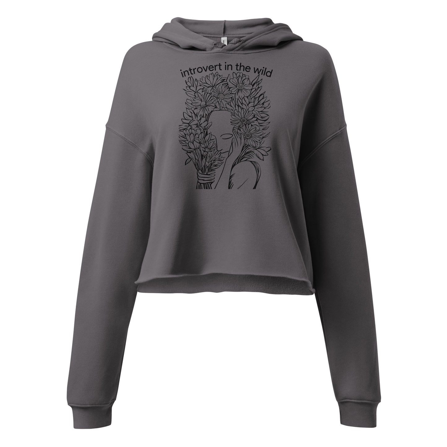 Introvert in the Wild Crop Hoodie