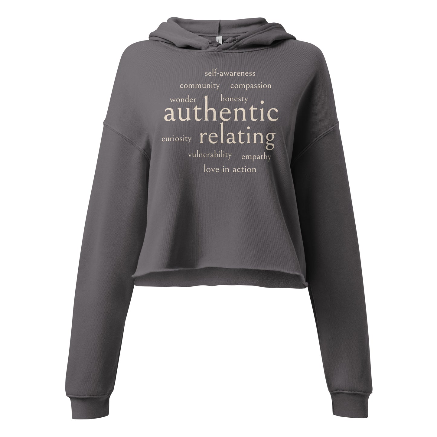 Authentic Relating Crop Hoodie
