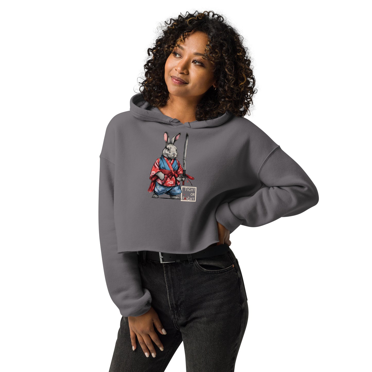 Usagi Kenshin Crop Hoodie