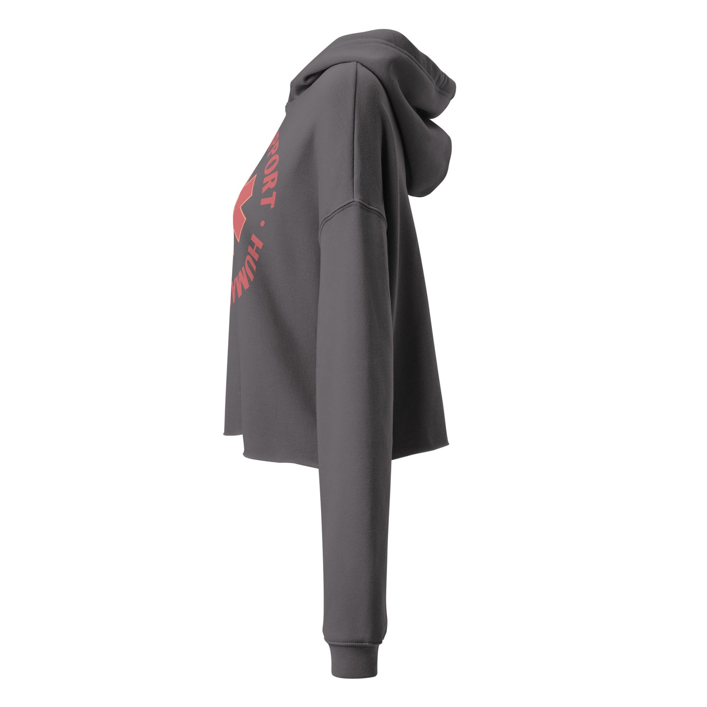 Emotional Support Human Crop Hoodie