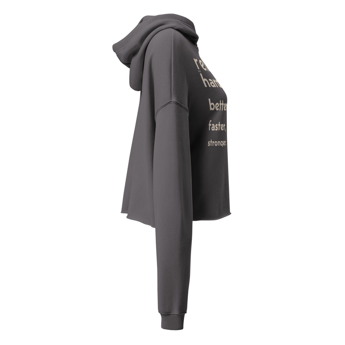 Relate Harder Crop Hoodie