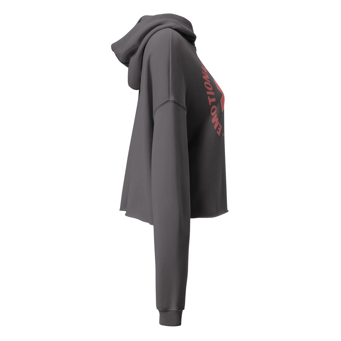 Emotional Support Human Crop Hoodie