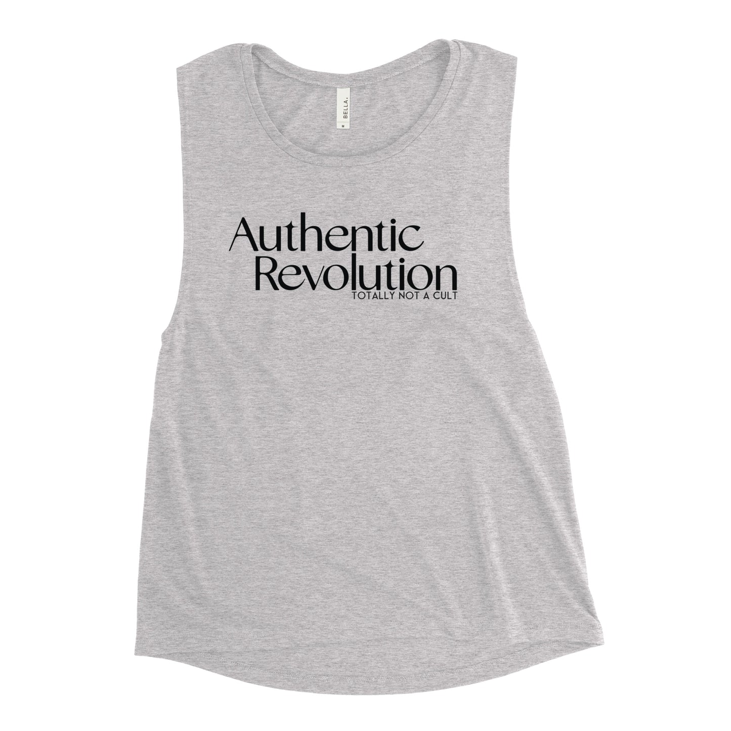 Totally Not a Cult. (AuthRev) Ladies’ Muscle Tank