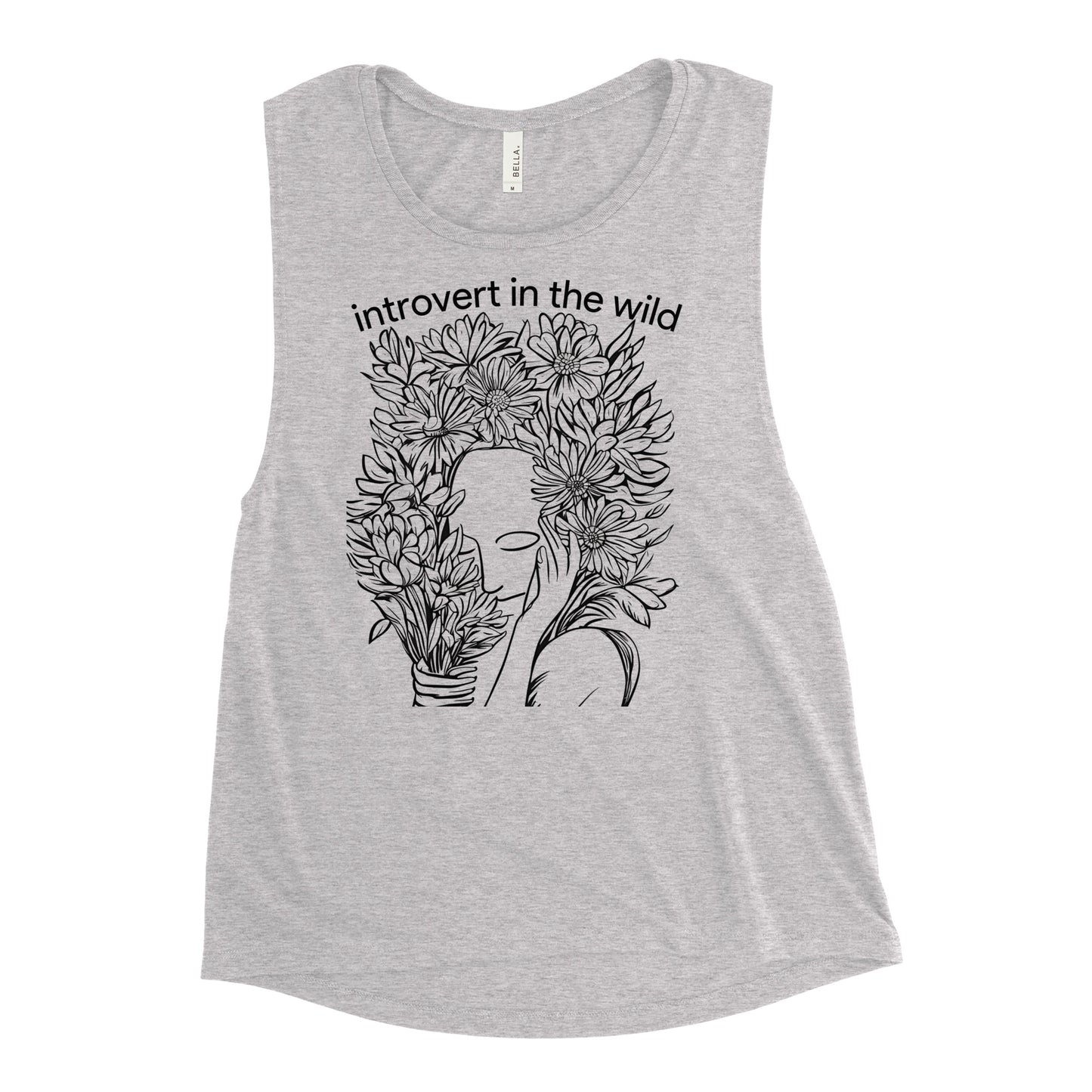 Introvert in the Wild Ladies’ Muscle Tank