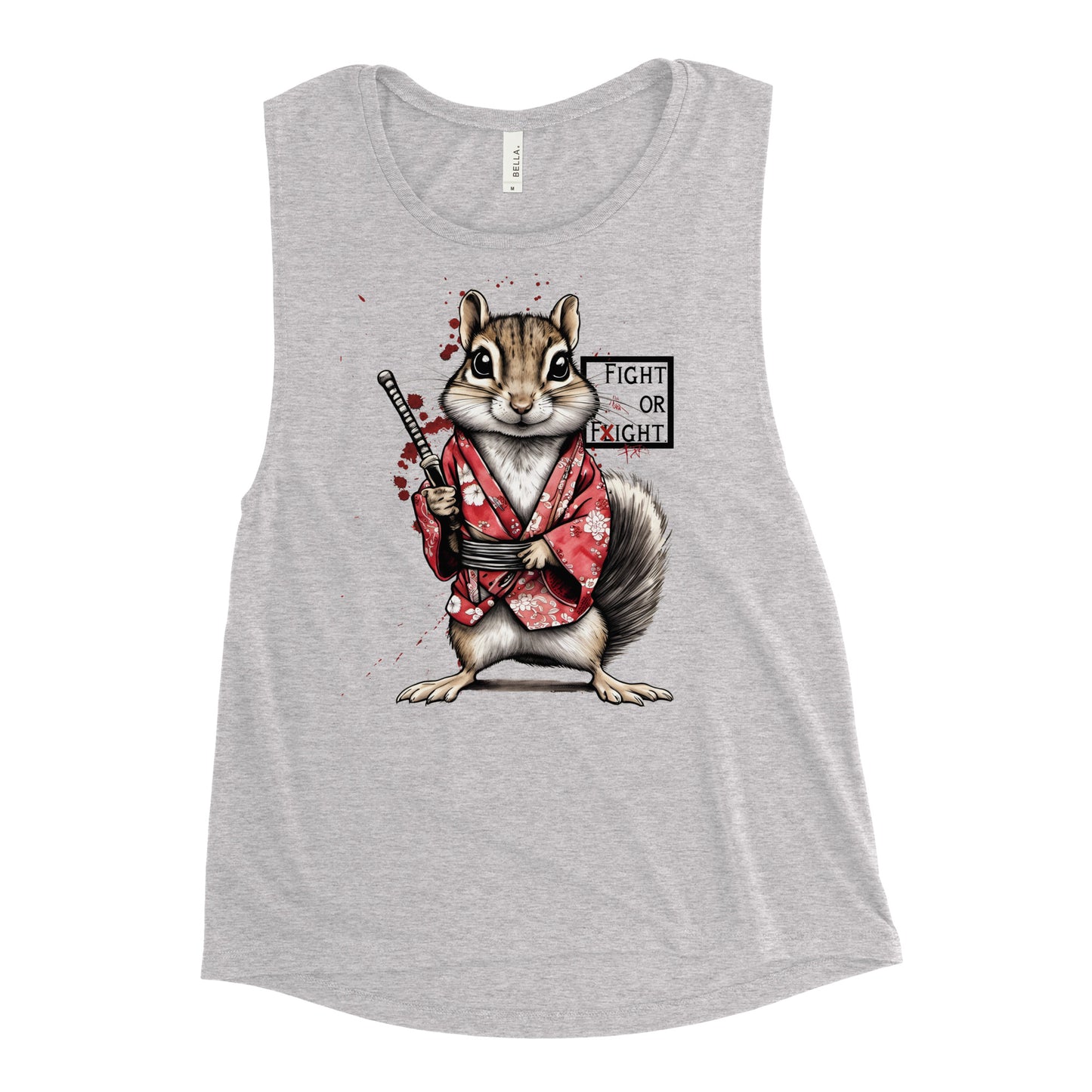 Stabby McSquirrel Ladies’ Muscle Tank