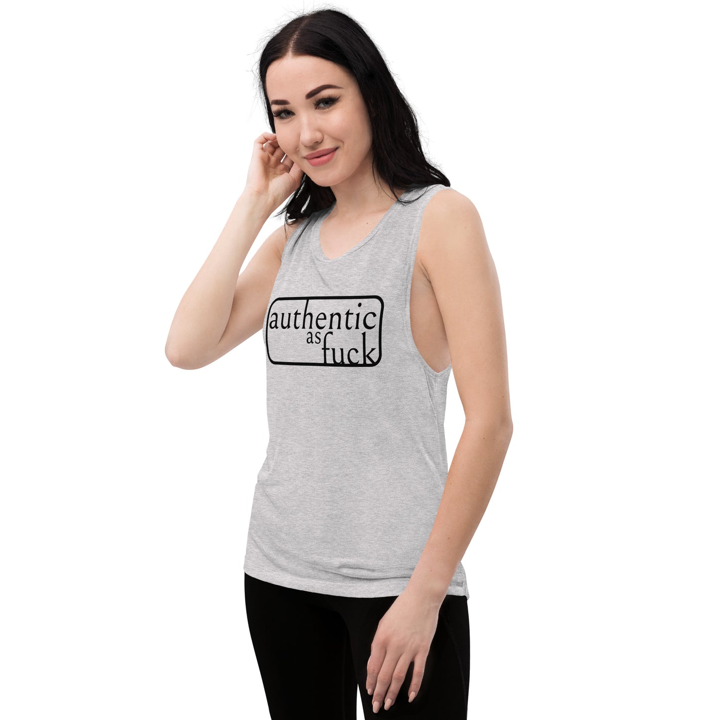 Authentic as Fuck Ladies’ Muscle Tank