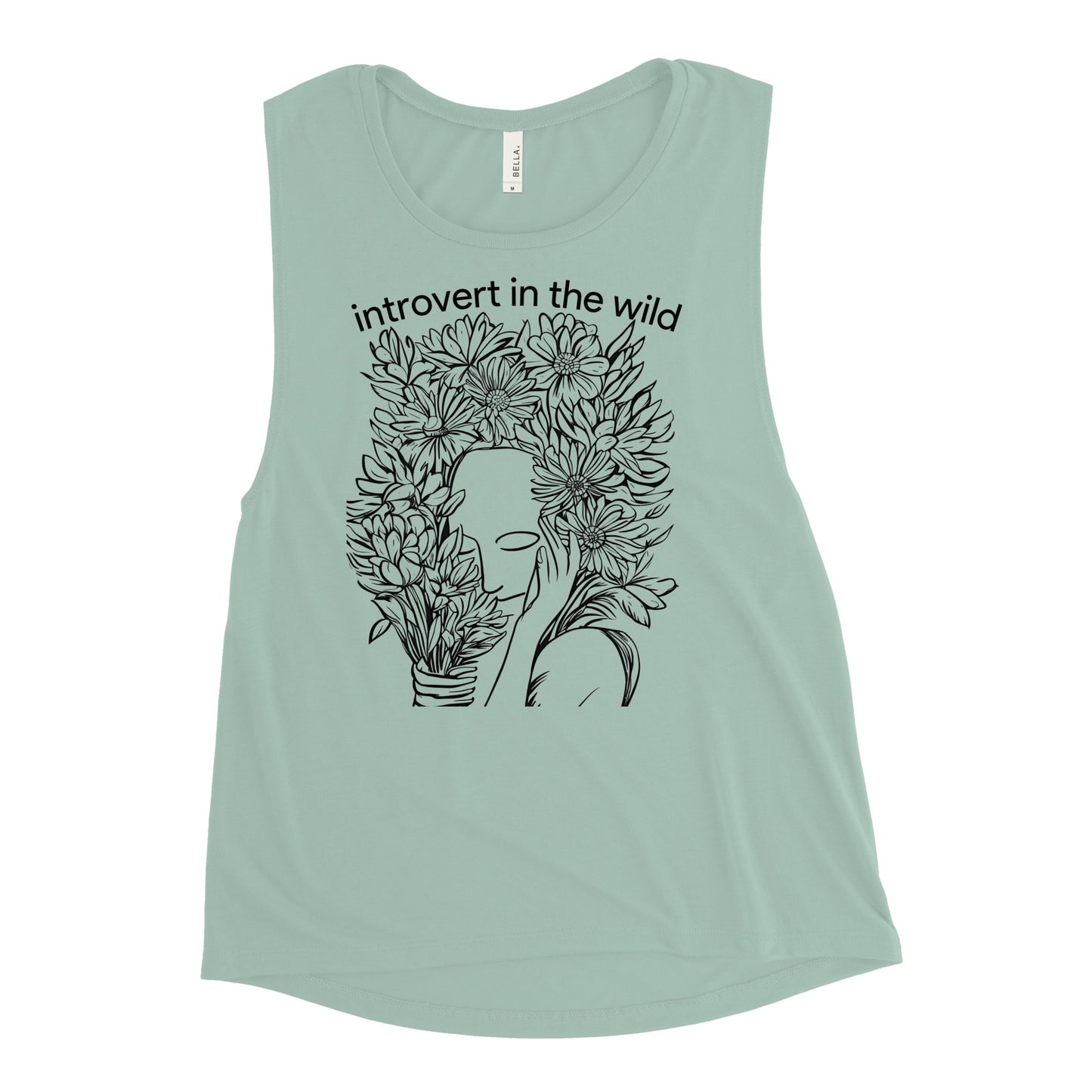 Introvert in the Wild Ladies’ Muscle Tank