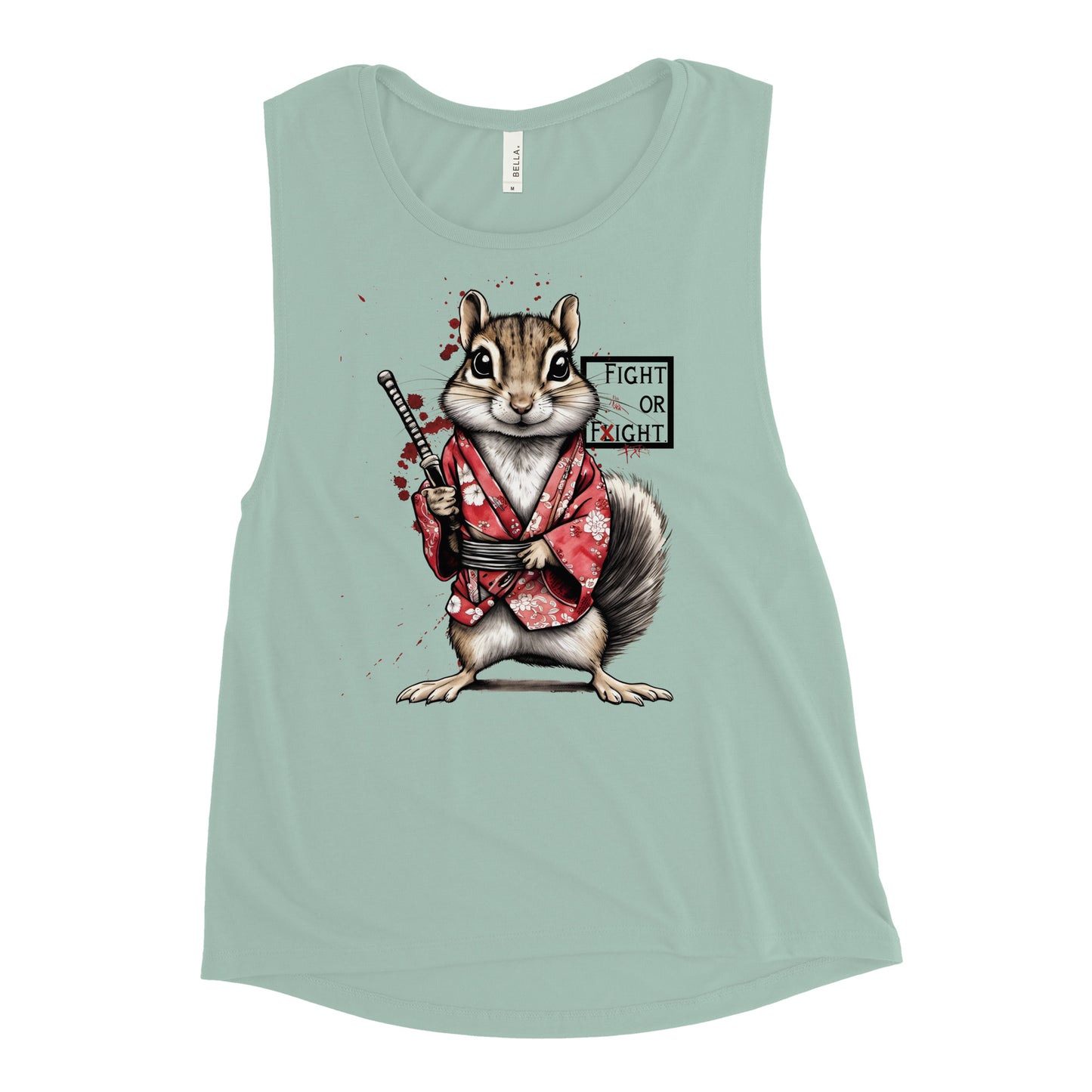 Stabby McSquirrel Ladies’ Muscle Tank