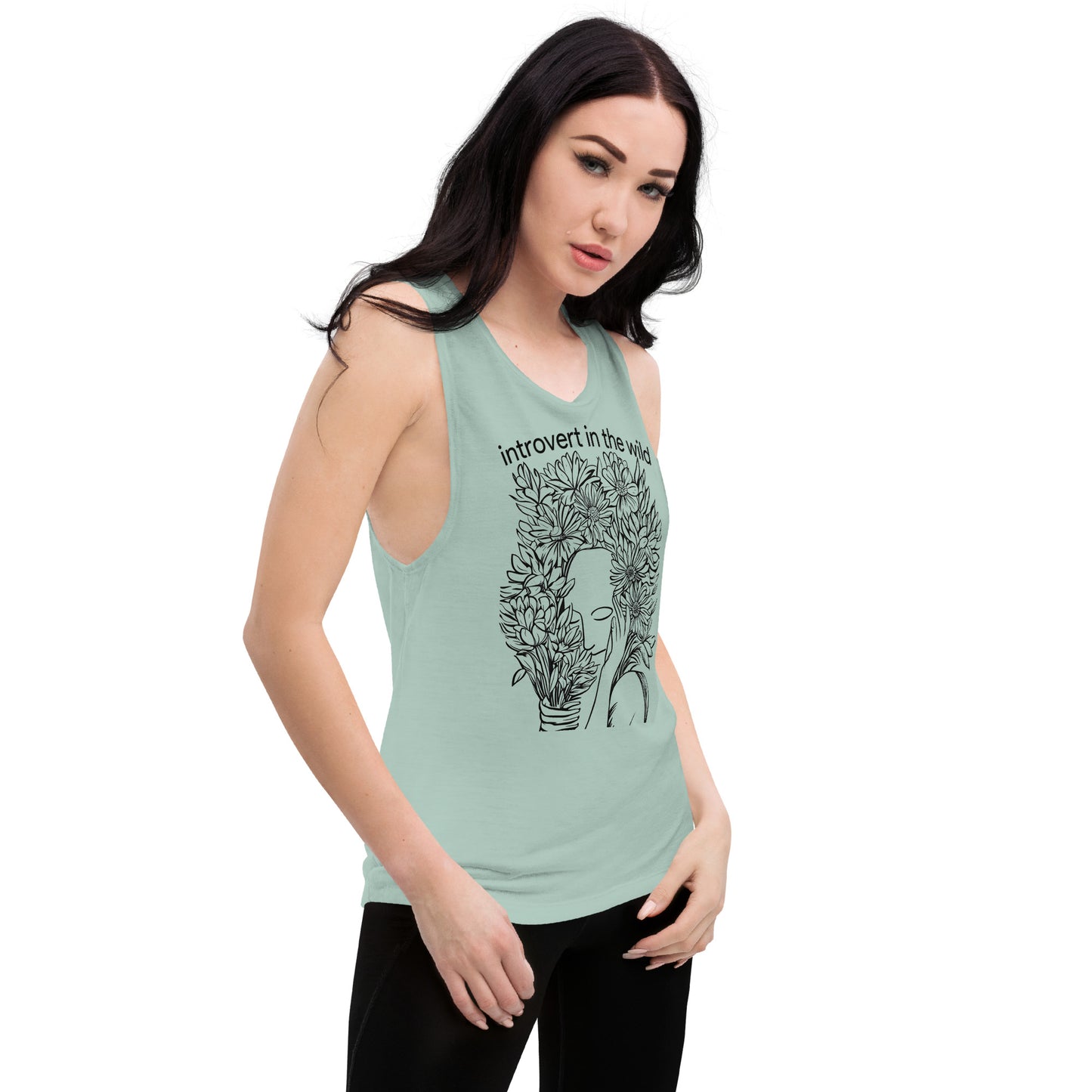Introvert in the Wild Ladies’ Muscle Tank