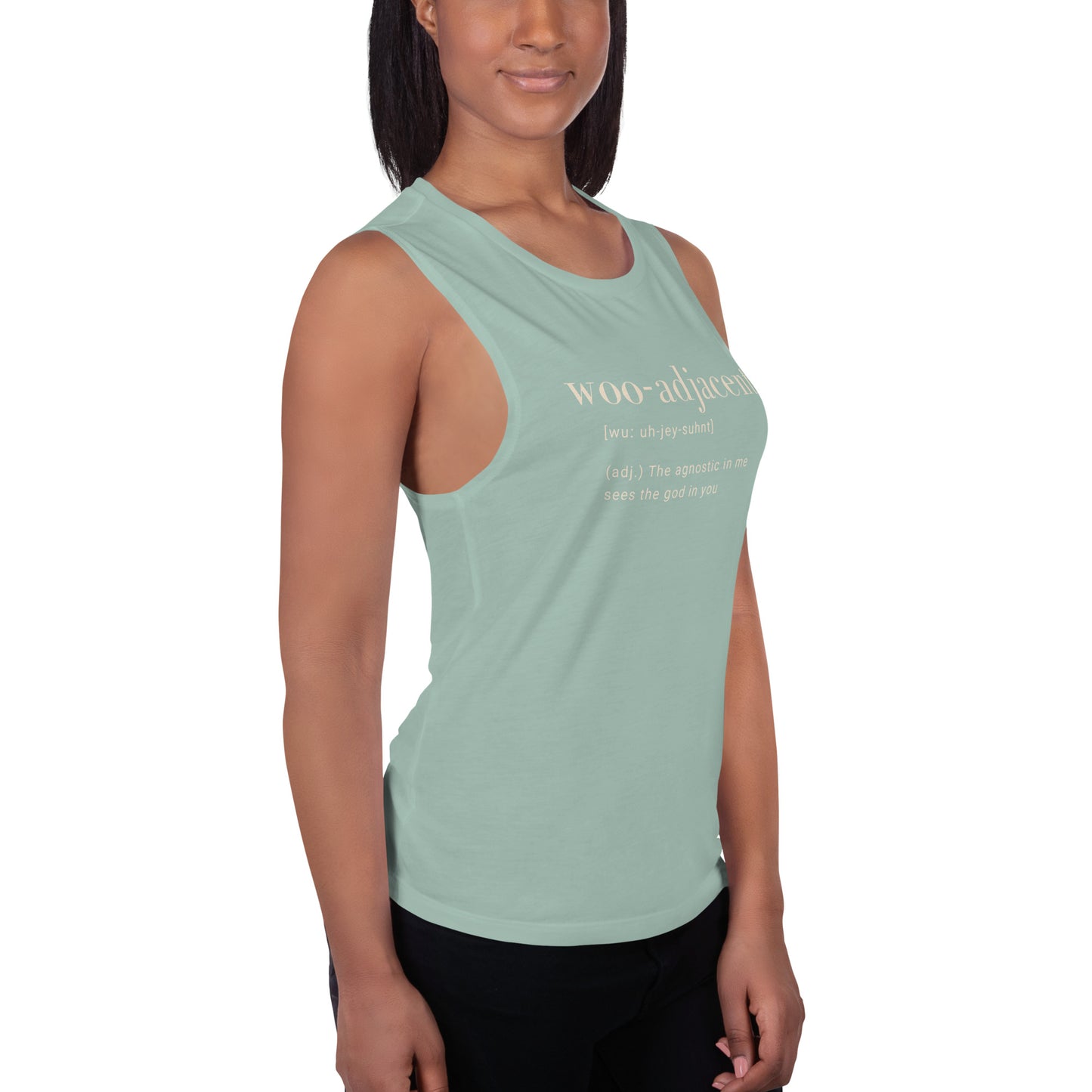 Woo-Adjacent Ladies’ Muscle Tank