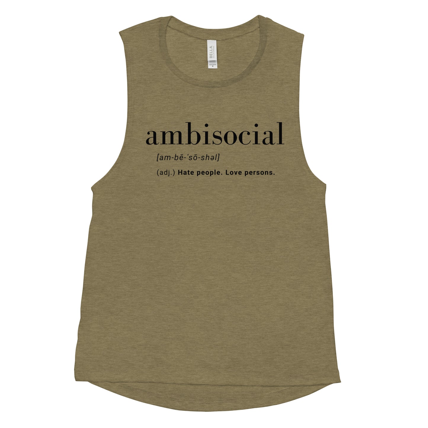 Ambisocial Ladies’ Muscle Tank