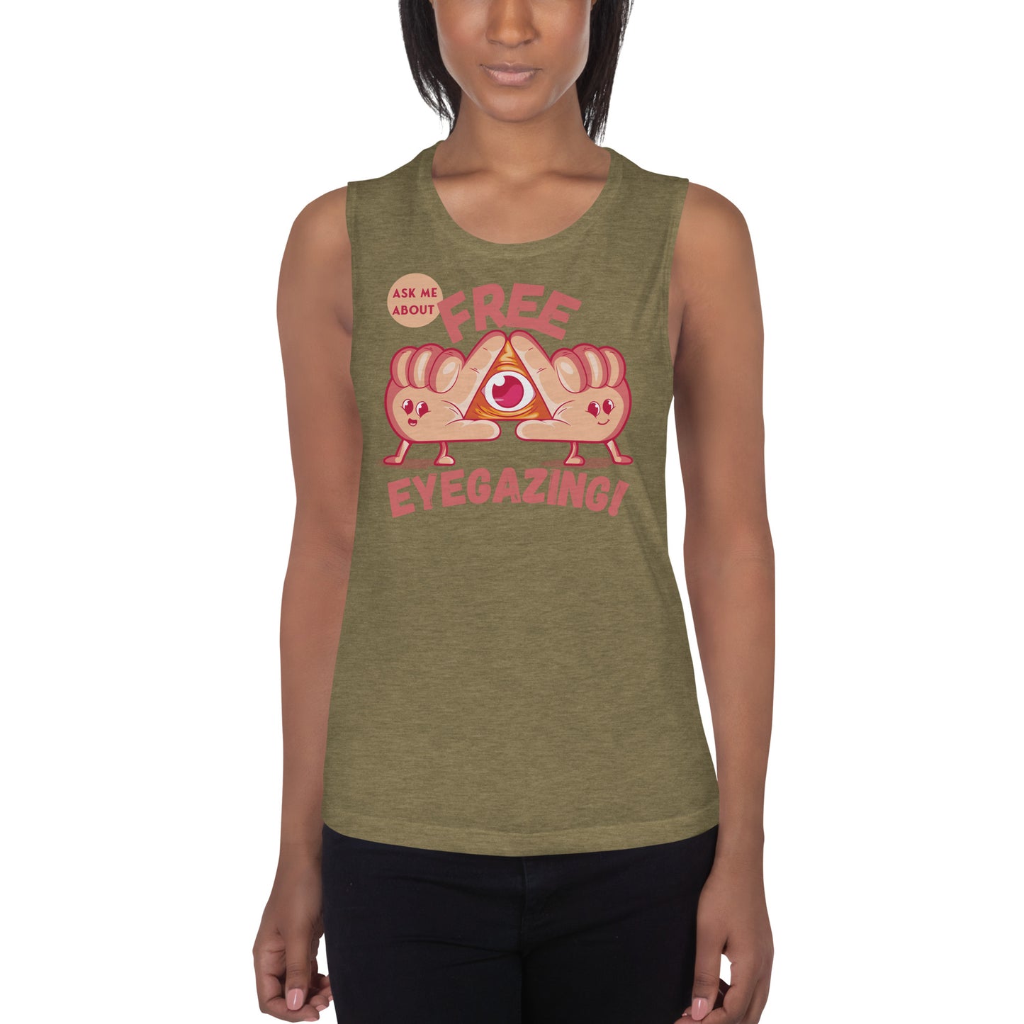 Free Eyegazing Ladies’ Muscle Tank