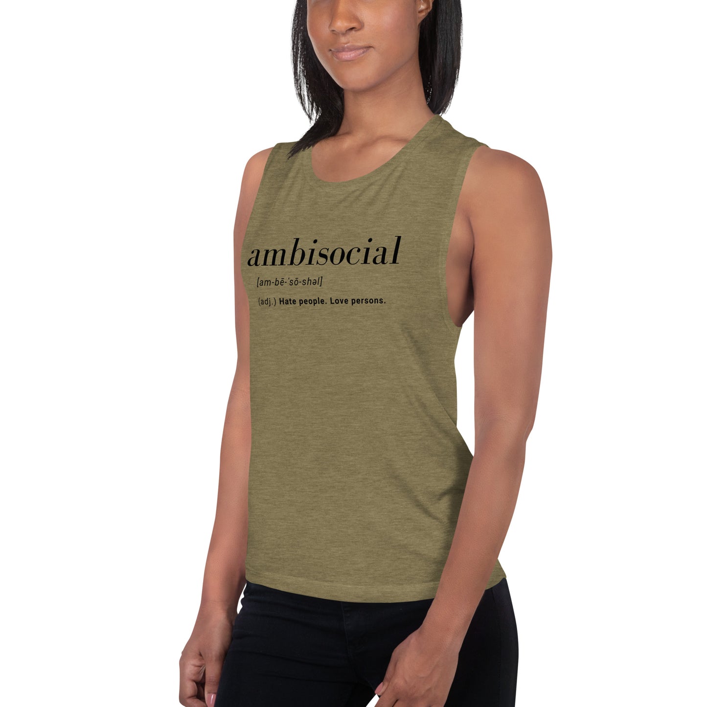Ambisocial Ladies’ Muscle Tank
