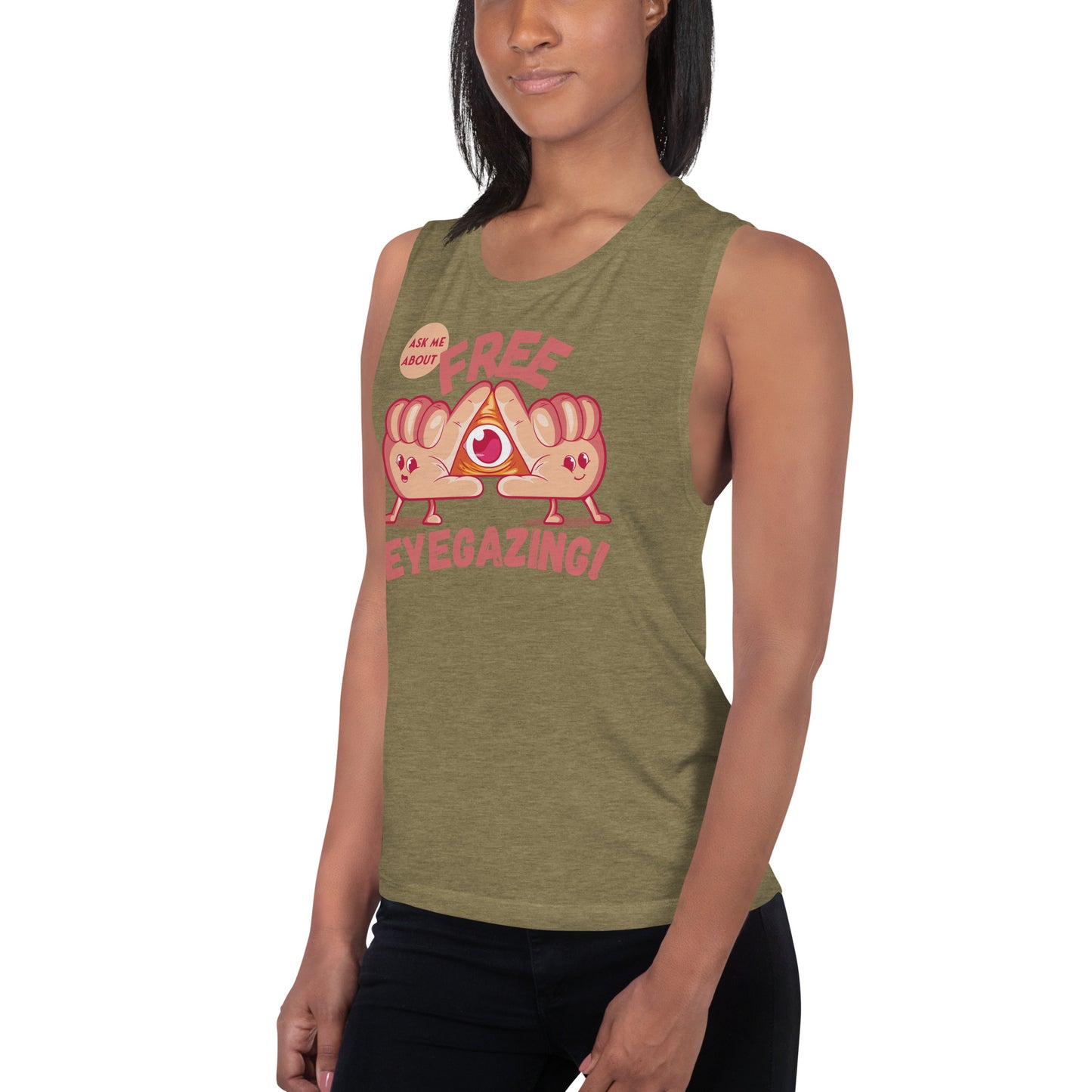 Free Eyegazing Ladies’ Muscle Tank