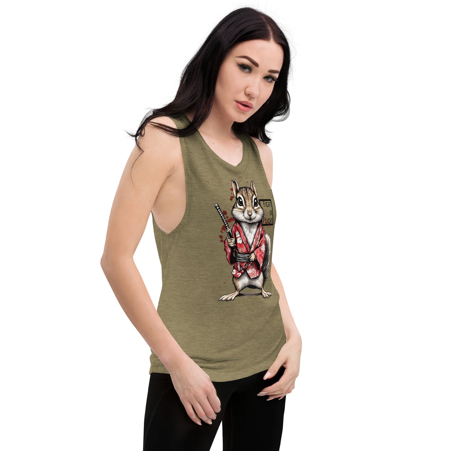 Stabby McSquirrel Ladies’ Muscle Tank