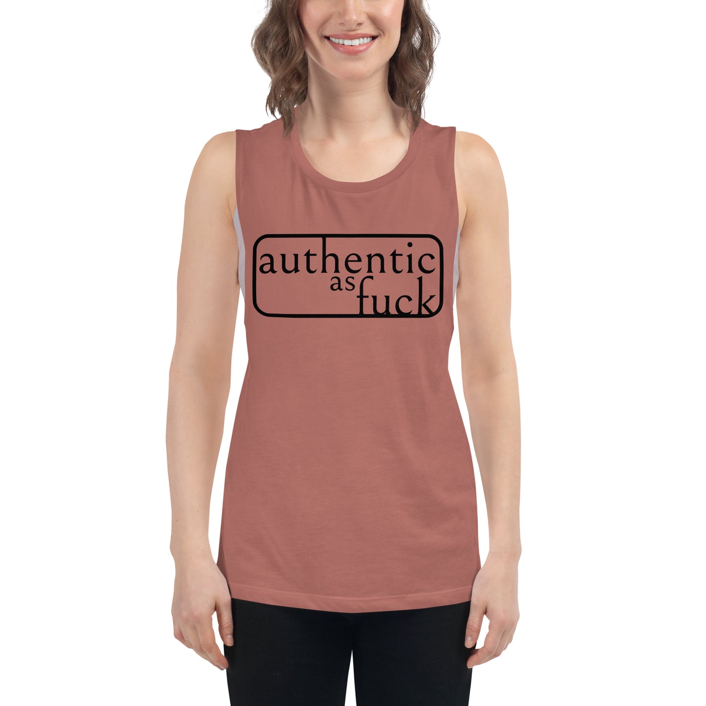 Authentic as Fuck Ladies’ Muscle Tank