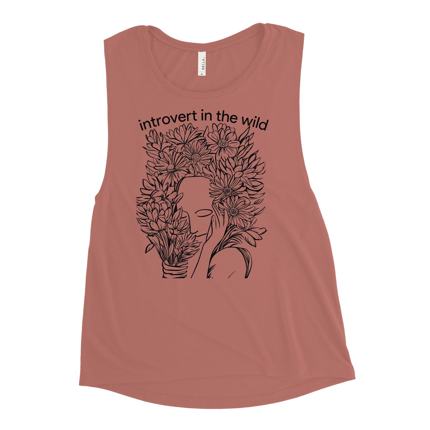 Introvert in the Wild Ladies’ Muscle Tank