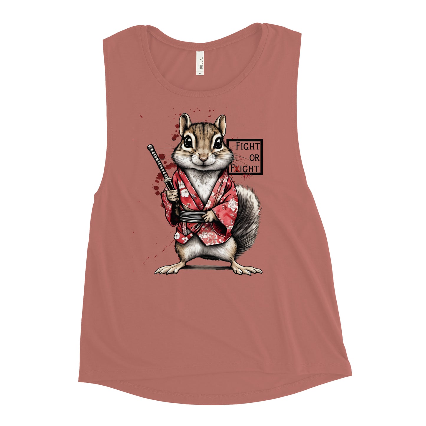 Stabby McSquirrel Ladies’ Muscle Tank