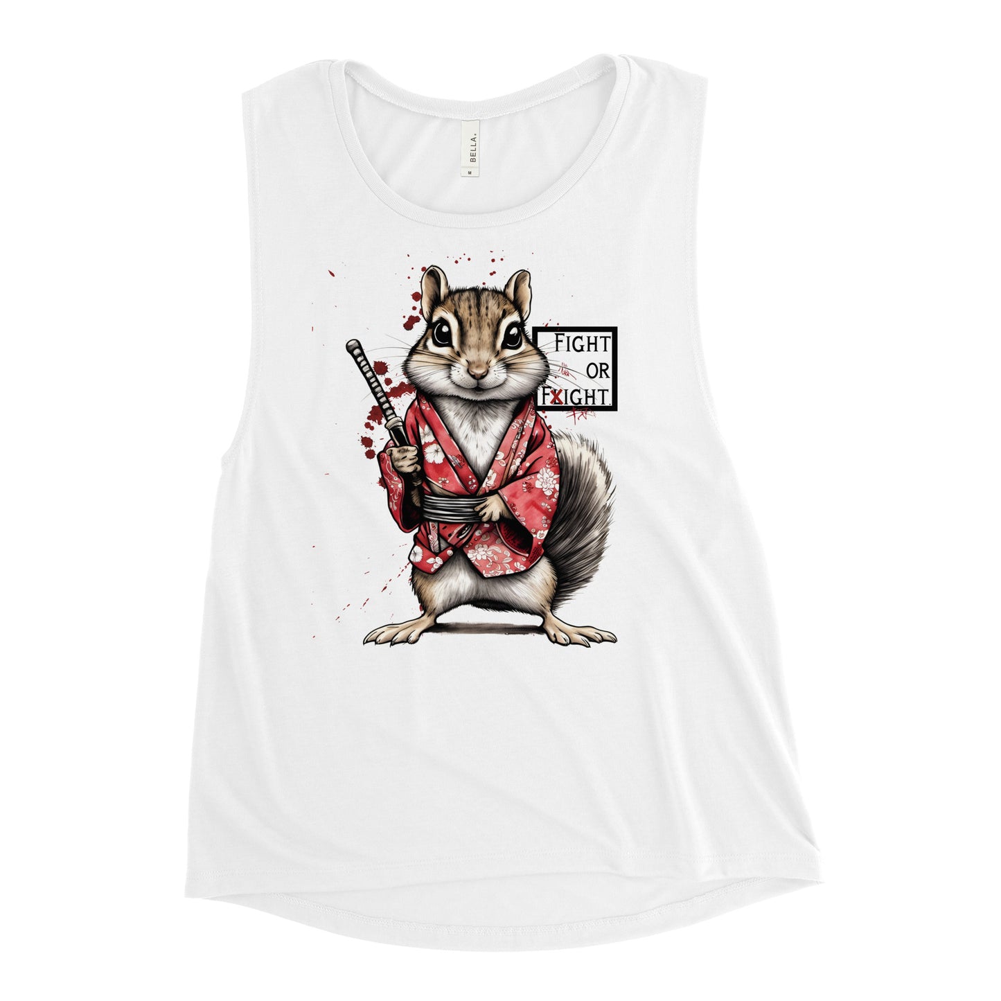 Stabby McSquirrel Ladies’ Muscle Tank