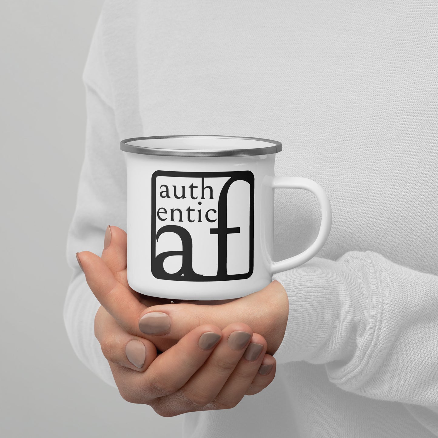 Authentic AF Enamel Mug