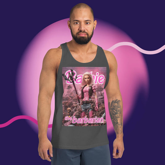 Barbie Barbarian Unisex Tank Top