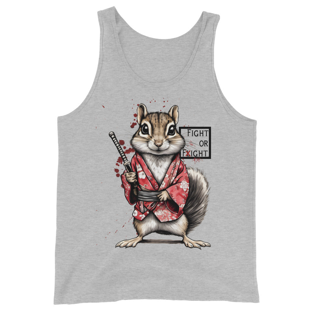 Stabby McSquirrel unisex muscle tank