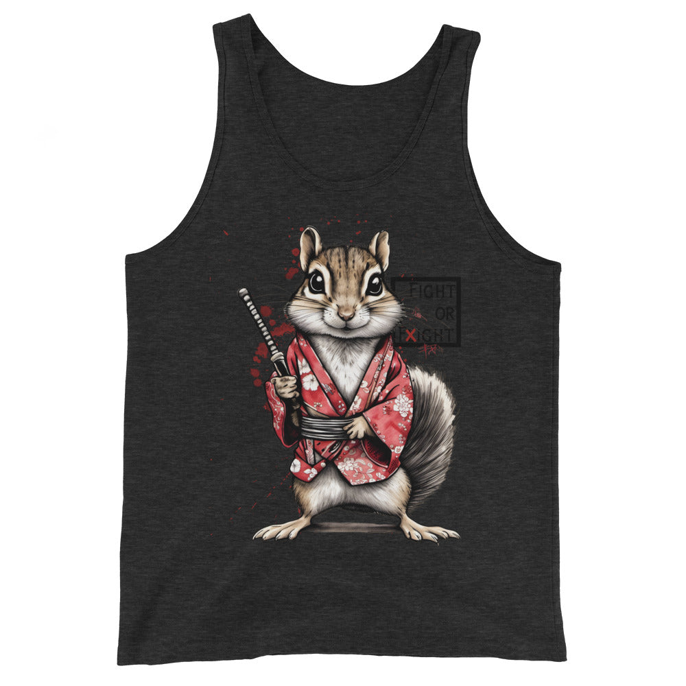 Stabby McSquirrel unisex muscle tank