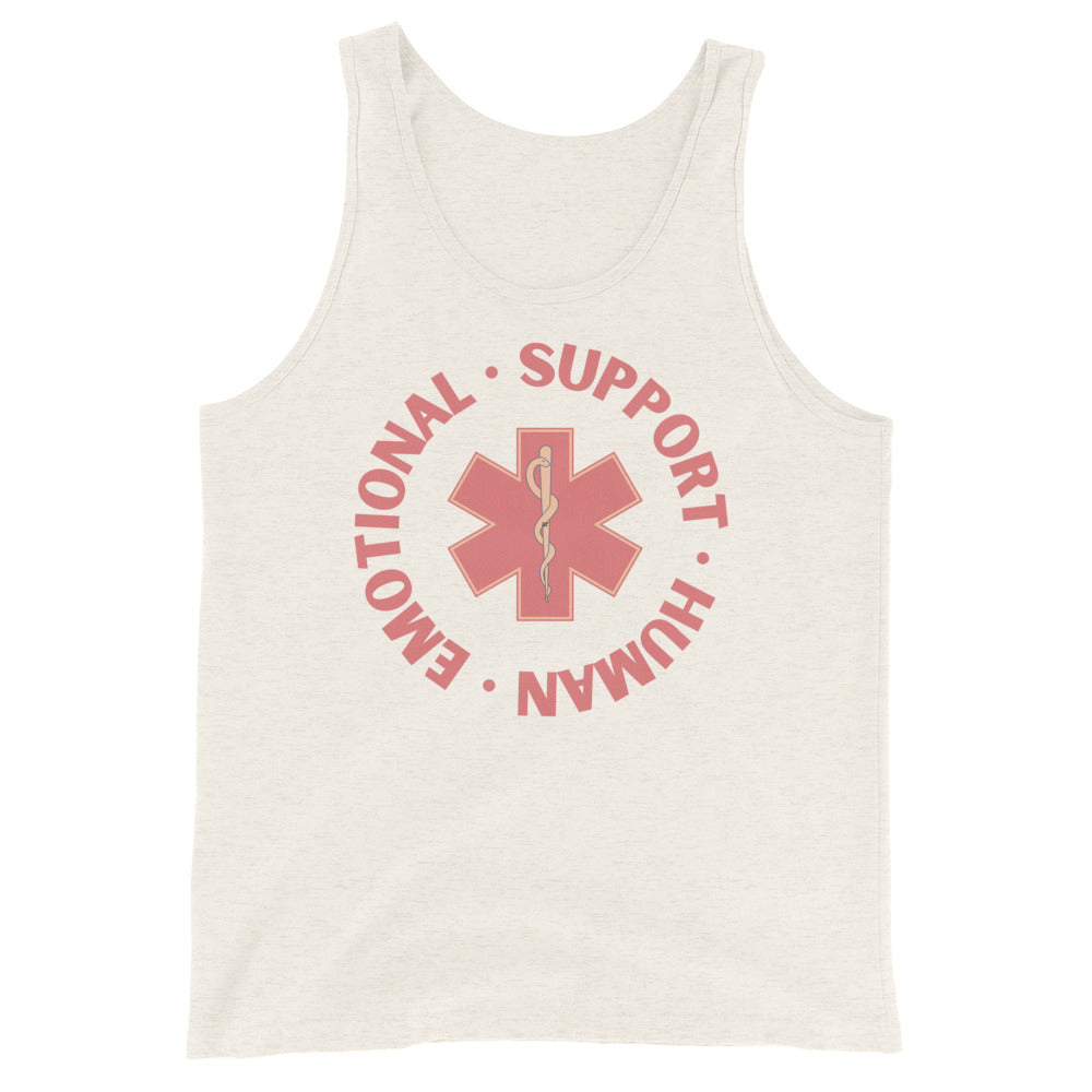 Emotional Support Human unisex muscle tank