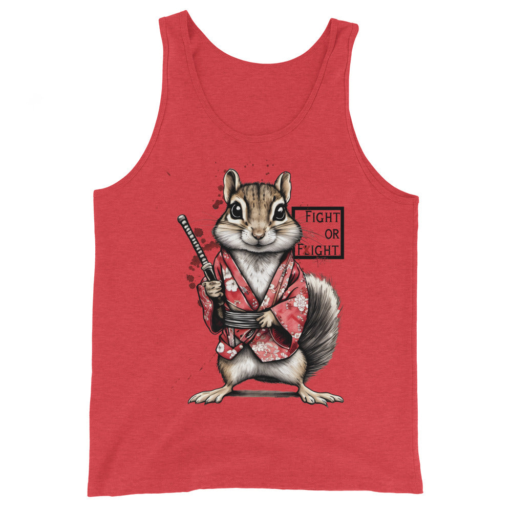 Stabby McSquirrel unisex muscle tank
