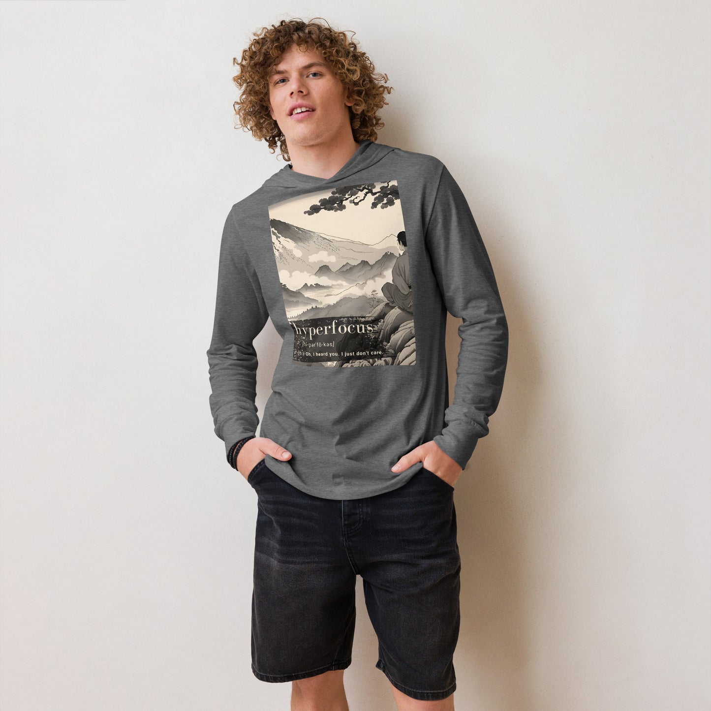 Hyperfocus: Hooded long-sleeve tee