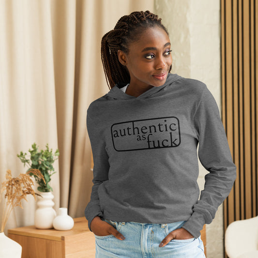 Authentic as Fuck Hooded long-sleeve tee