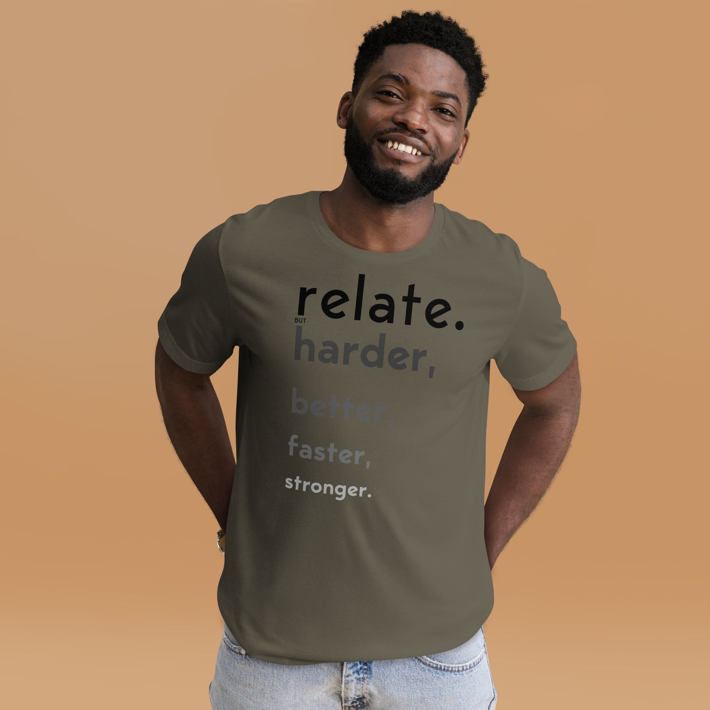 Relate Harder. Unisex t-shirt
