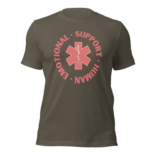 Emotional Support Human Unisex t-shirt