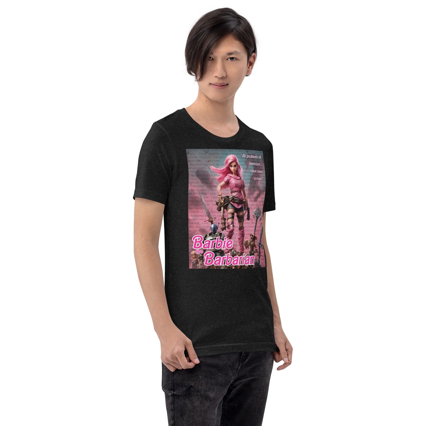 Barbie Barbarian Quote Unisex t-shirt