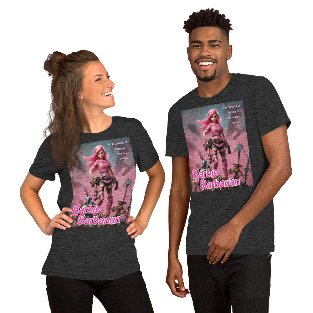 Barbie Barbarian Quote Unisex t-shirt