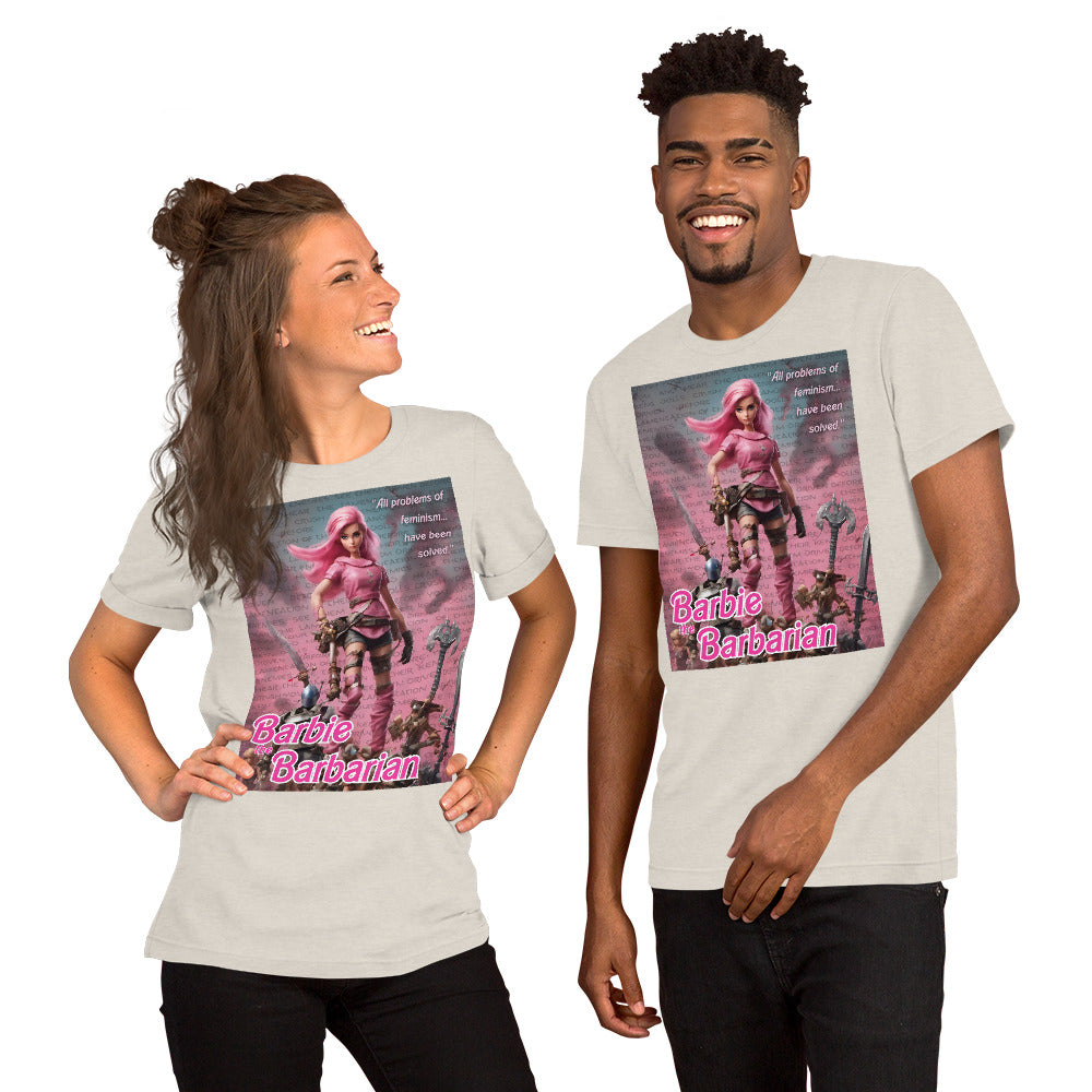 Barbie Barbarian Quote Unisex t-shirt